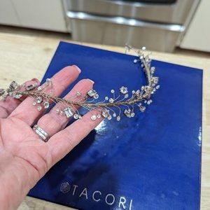 Tacori choker, 925 sterling silver and white sapphires